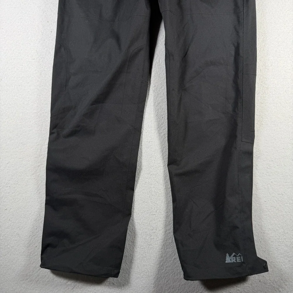 REI Mens Black Waterproof Rain Hiking Pants Size M 32L 869247 Outdoors Hike